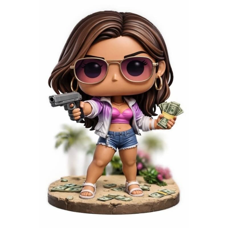 Boneca Estilo Funk Lúcia GTA 6