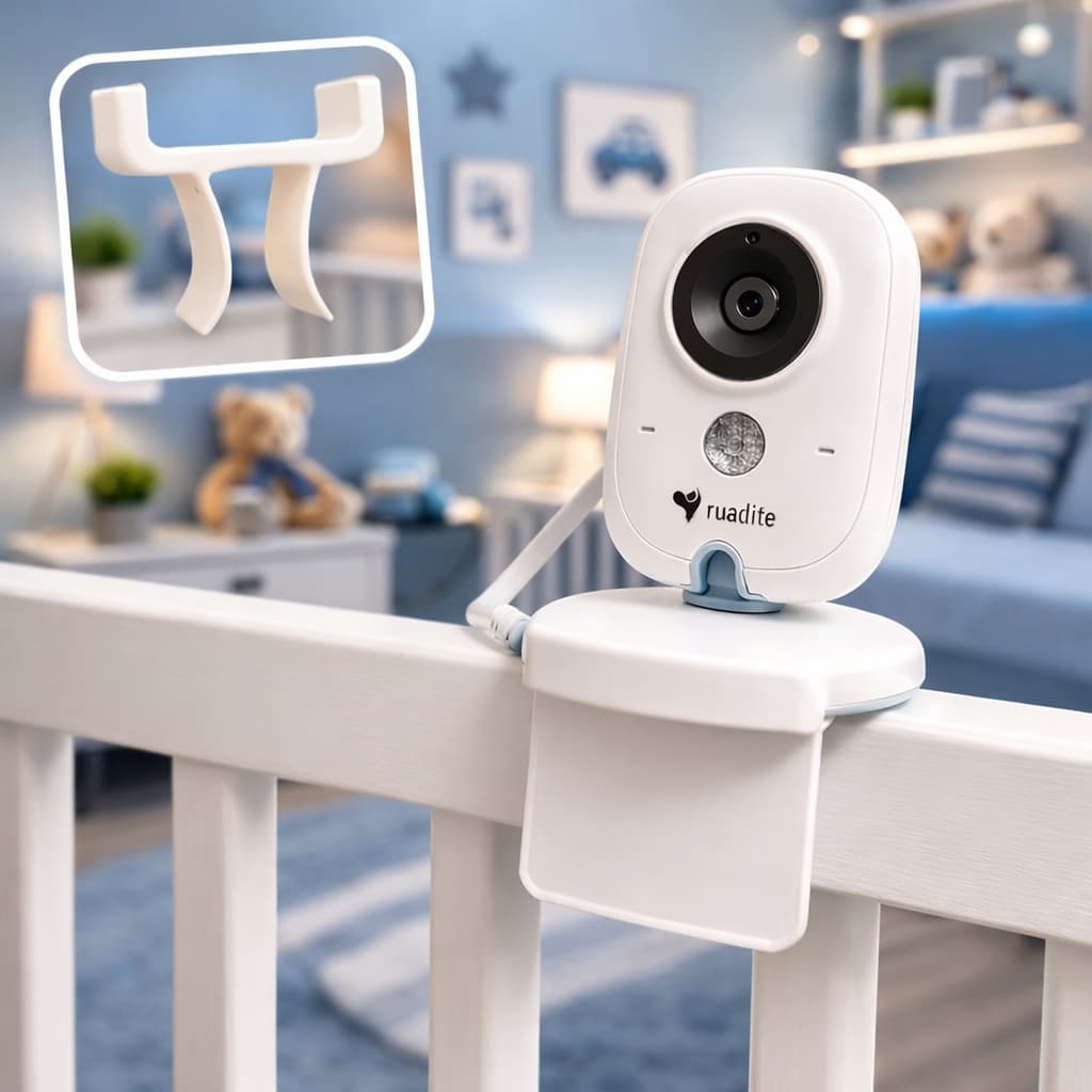 Suporte para Babá Eletrônica e Monitor Bebê para Berço VB603 Universal Flexível Firme e Resistente