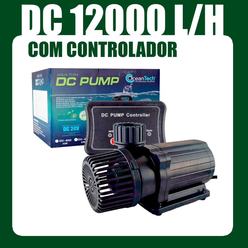 Ocean Tech Bomba Submersa Dc 12000 Bi Volt 12000 L/h