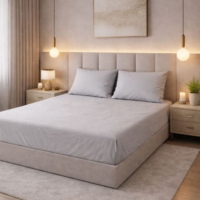 Jogo de Lençol Casal 100% Algodão 200 Fios - 3 Peças Premium