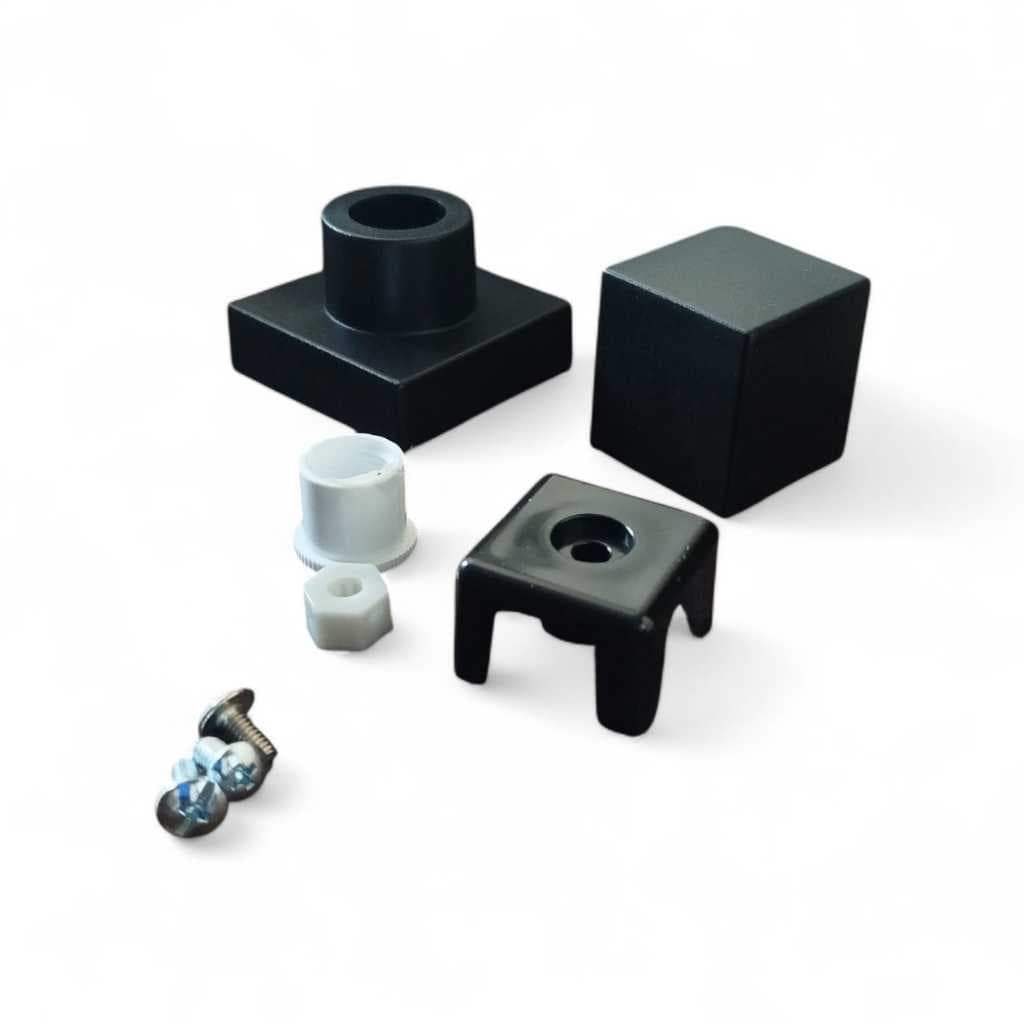 Kit 2 Acabamentos de Registro Quadrado ABS Black Padrão Deca