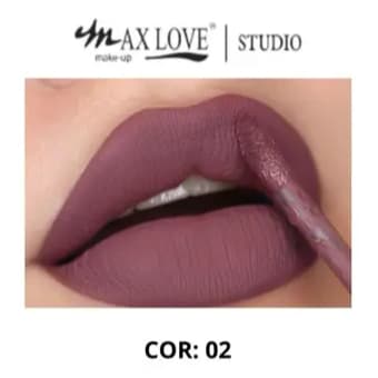 Batom Líquido Matte Longa Duração Max Love Cor 02 Nude