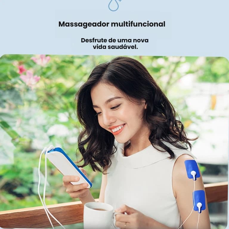 Aparelho de Fisioterapia e Massagem Elétrico para Pulso com Eletrodos