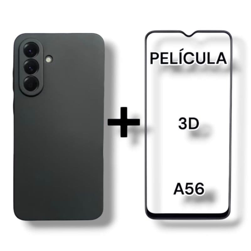 Capa Case Capinha Para Samsung A56 + Película 3D