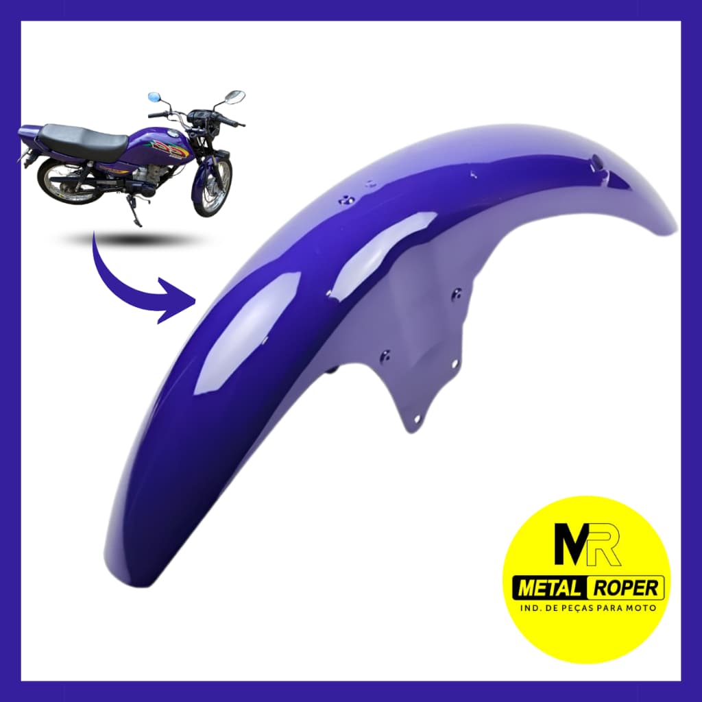 Paralama Dianteiro Honda CG Titan 125 1998 1999 Roxo Compativel Encaixe Original