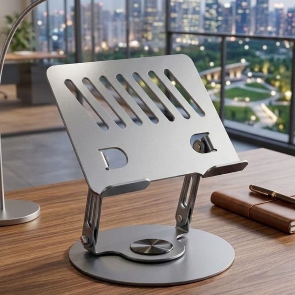 Suporte de Metal Ajustável Para Notebook Tablet Giratória de 360°