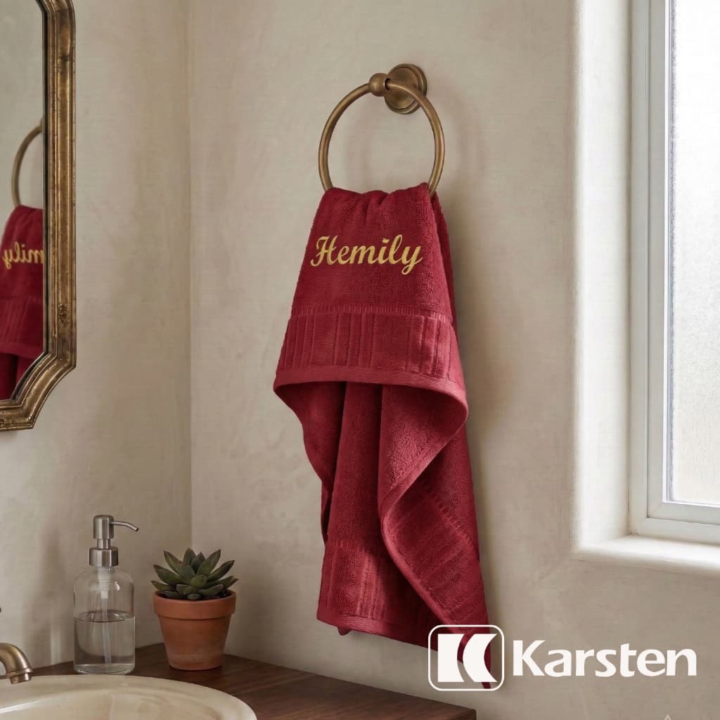 Toalha de Rosto para Pintar Karsten Stella + Bordado Personalizado Após Pagamento