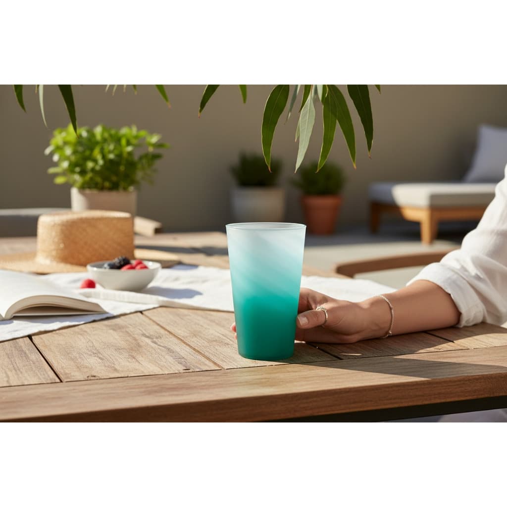 Kit 100 Copos Twister 600ml Degradê - LINHA PREMIUM