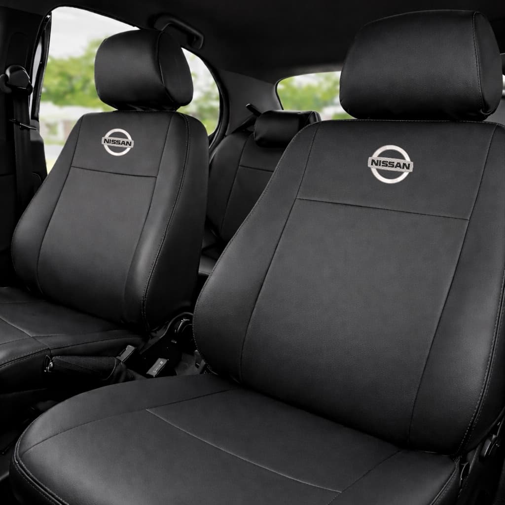Capa de Banco Automotivo Impermeável Carro Couro Nissan Frontier Kicks March Sentra Livina