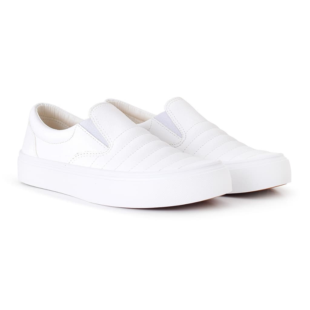 Tenis Iate Feminino Tênis Casual SlipOn Enfermagem Hospitalar Antiderrapante Branco Promoção