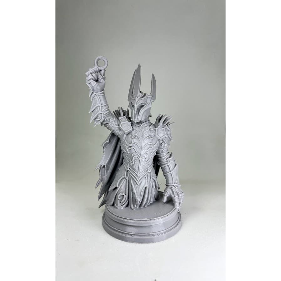 Busto Estátua Lorde Sauron 12cm Senhor dos Anéis Miniatura Decorativa Geek