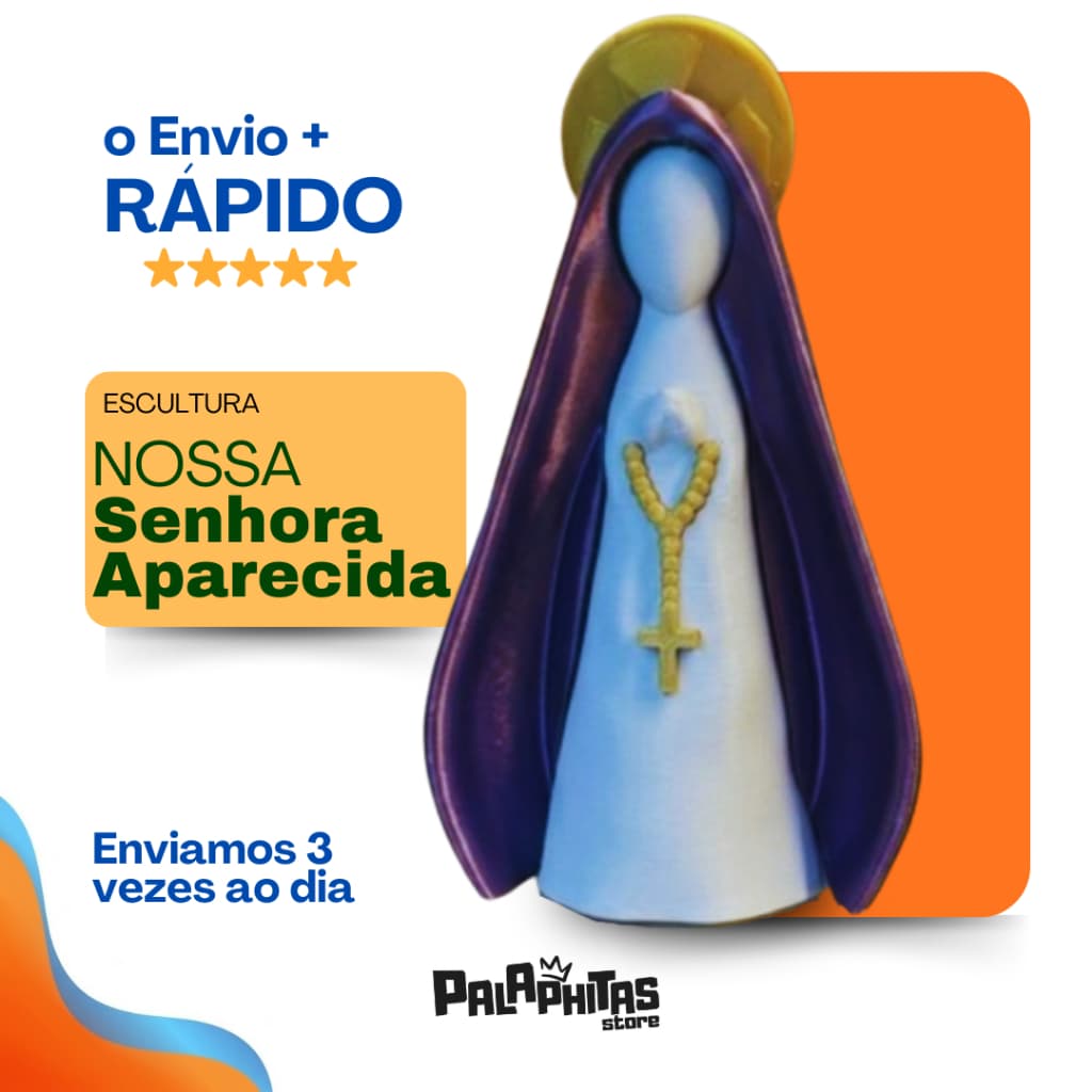 Escultura Nossa Senhora Minimalista Decorativa 3D