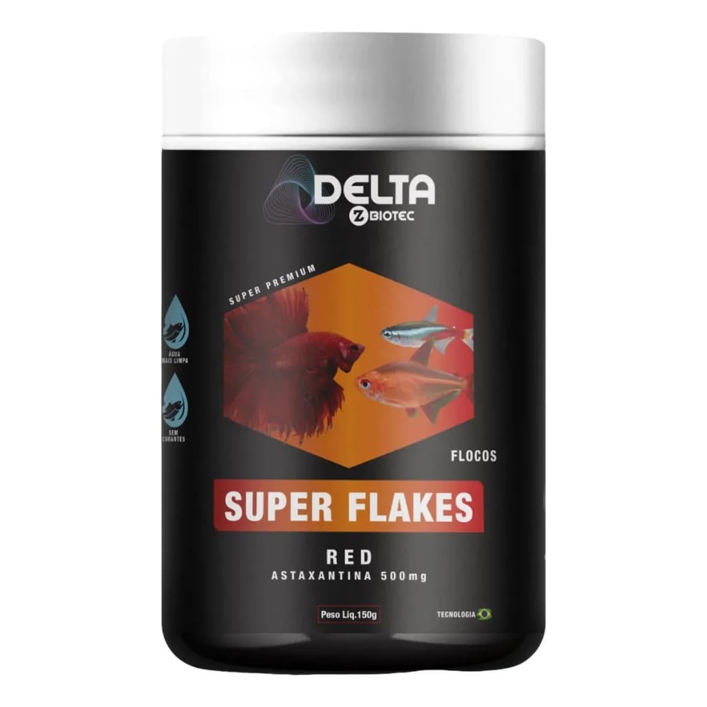 Ração Delta Super Flakes Red Astaxantina 150g