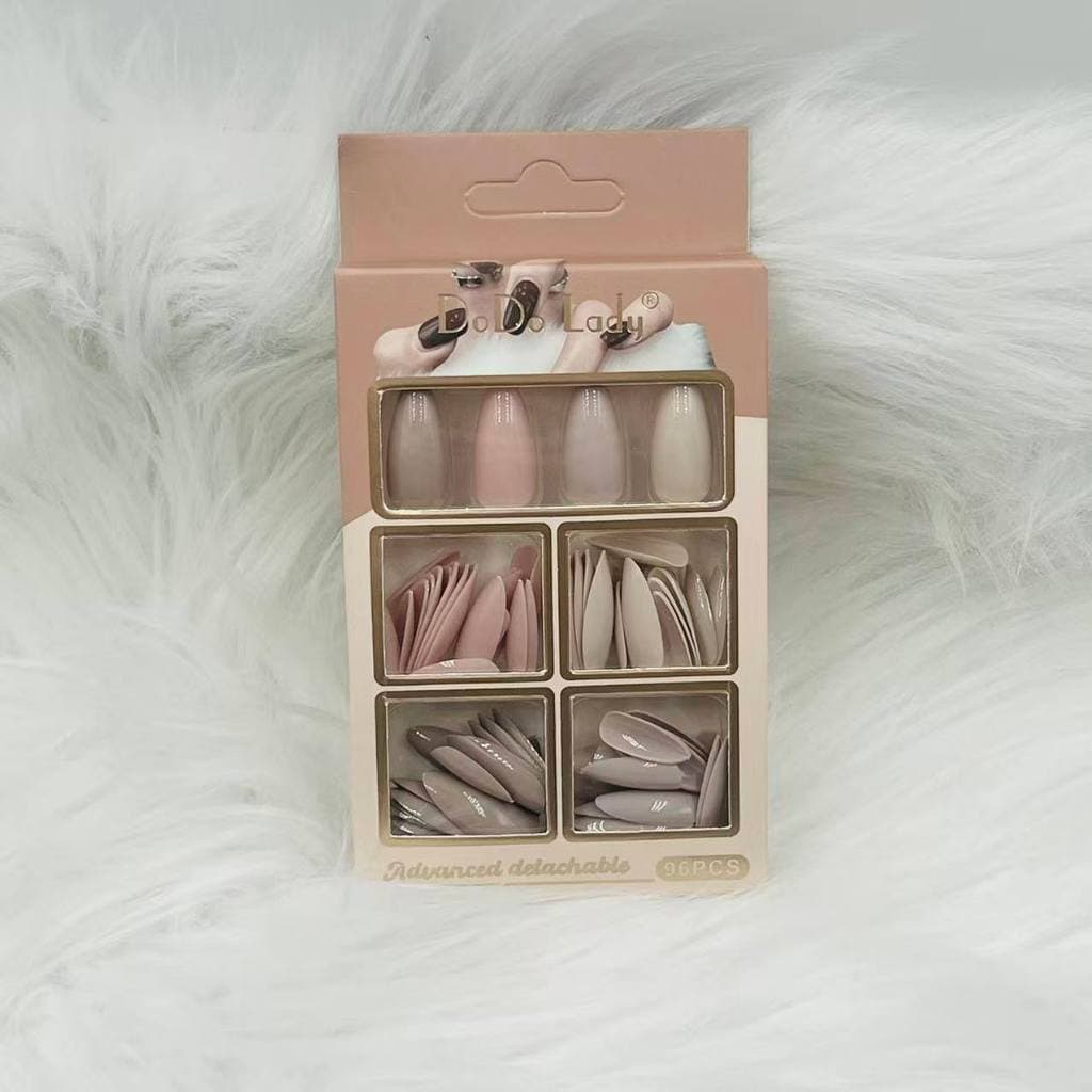 Cartela com 96 Unhas Postiças Variadas Versatilidade para Todos os Looks e Ocasiões