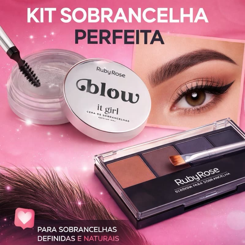 quarteto de sombras + cera de sobrancelha