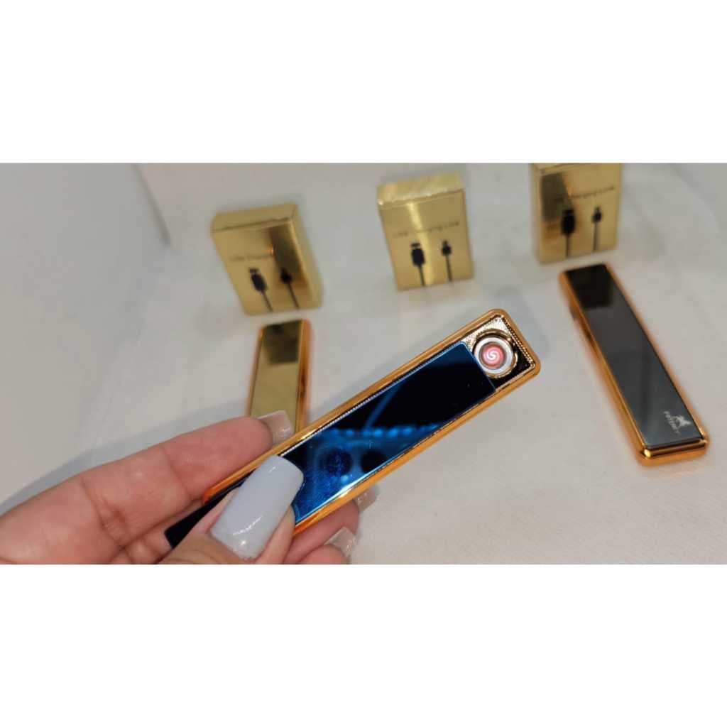 🔥 Isqueiro USB Eletrônico Recarregável – Portátil, Sem Chama, Elegante e Durável! 🔥