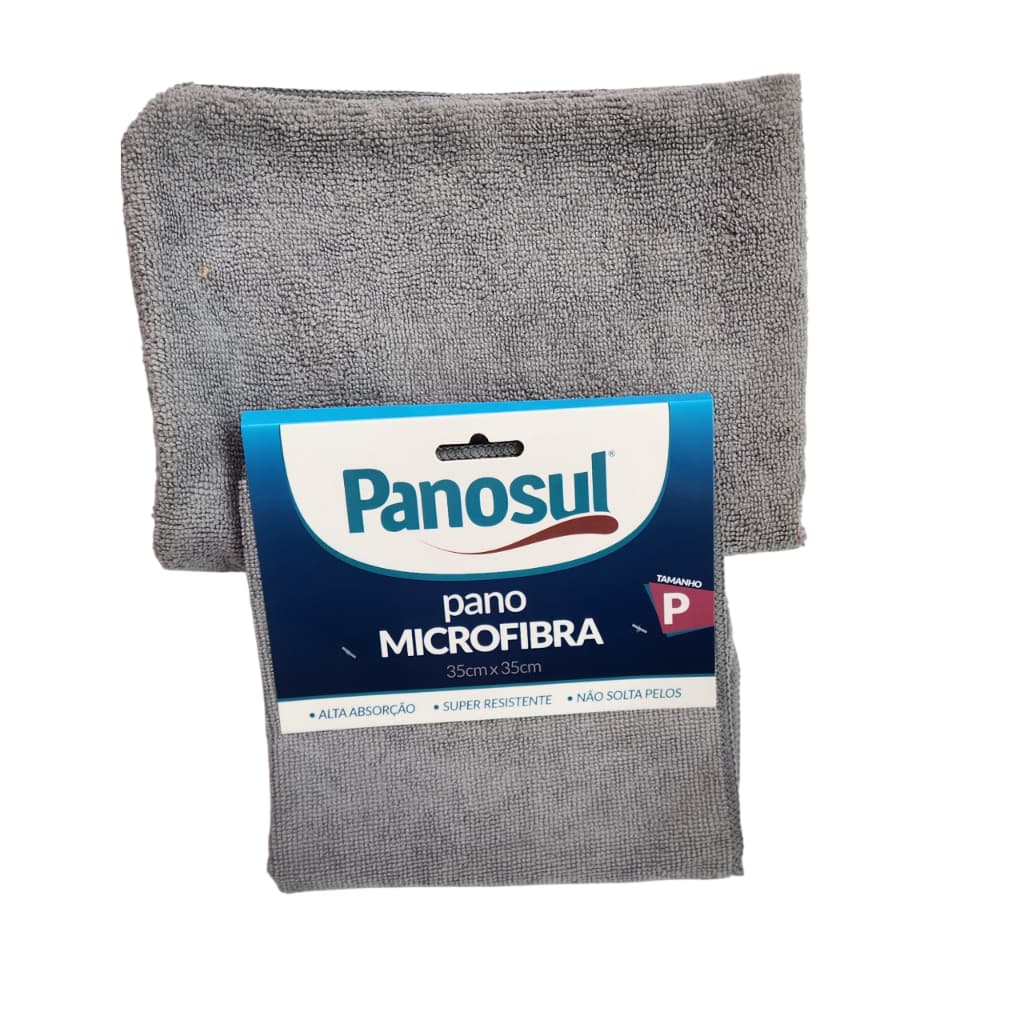 Kit 2 Produtos, Panos de Microfibra Panosul com Capa de Rodo 35cmx50cm e Pano Mágico 35cmx35cm Super Absorção