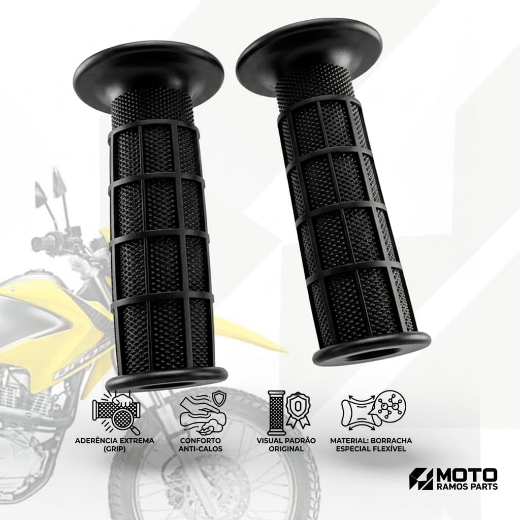 Manopla Punho Moto Nxr Bros 125 Bros 150 Modelo Original Par