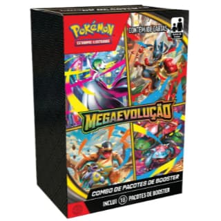 Combo De Booster Mega Evolução Pokémon Tcg Mini Booster Box Mega Evolução Português