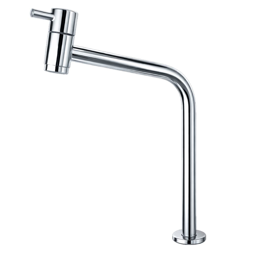 Torneira Banheiro Bica Alta Torneira para Banheiro e Pia Lavabo e Lavatório Cromado Aço Inox