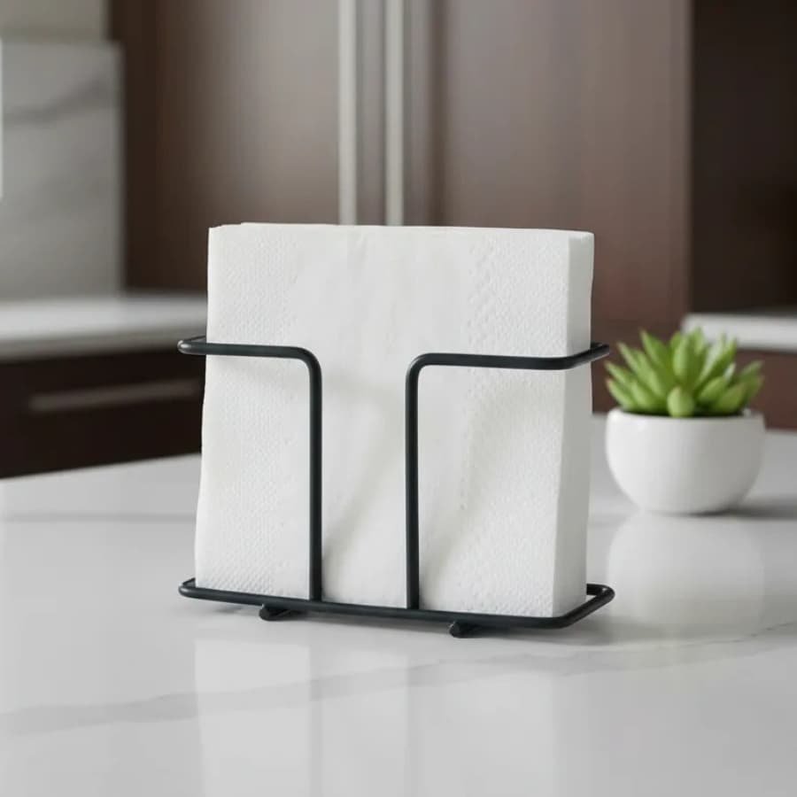 Organizador de Guardanapo Moderno Vazado para Mesa Cozinha Suporte Porta Papéis Decoração Para Casa