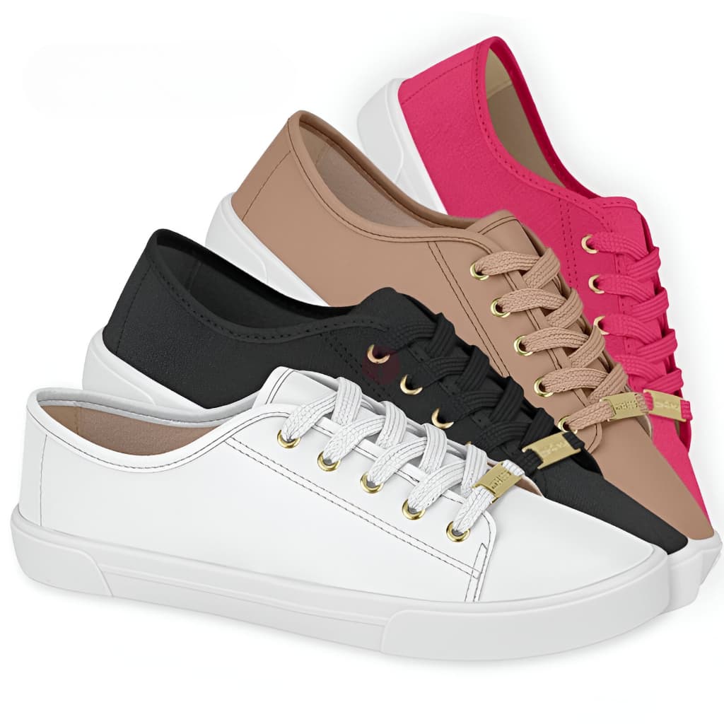 Tenis Moleca Original Feminino Casual Slip On Sapatenis Conforto Casual Cadarco Fashion Dia A Dia Lancamento