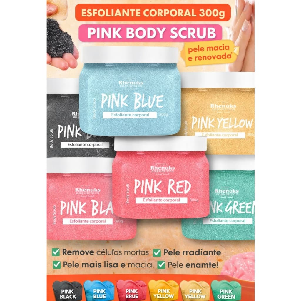 Esfoliante Corporal  Body Scrub 300g - Rhenuks Cosméticos