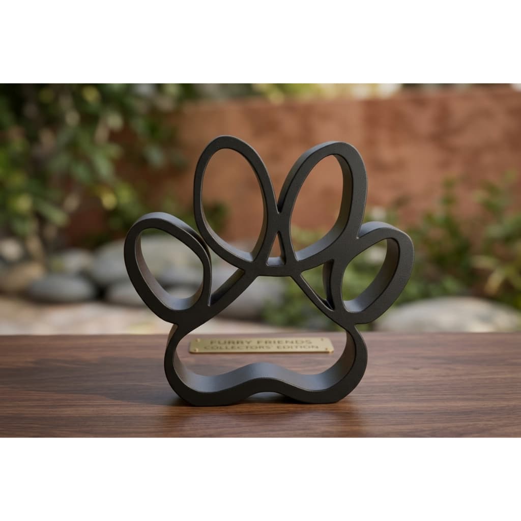 Escultura de patinha decorativa