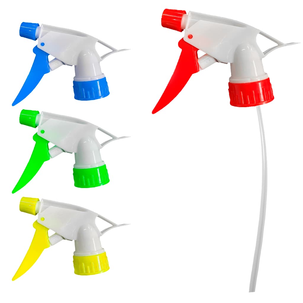 KIT COM 5 GATILHO DE PLASTICO ADAPTAVEL PARA PULVERIZADOR / BORRIFADOR COLORS 20CM