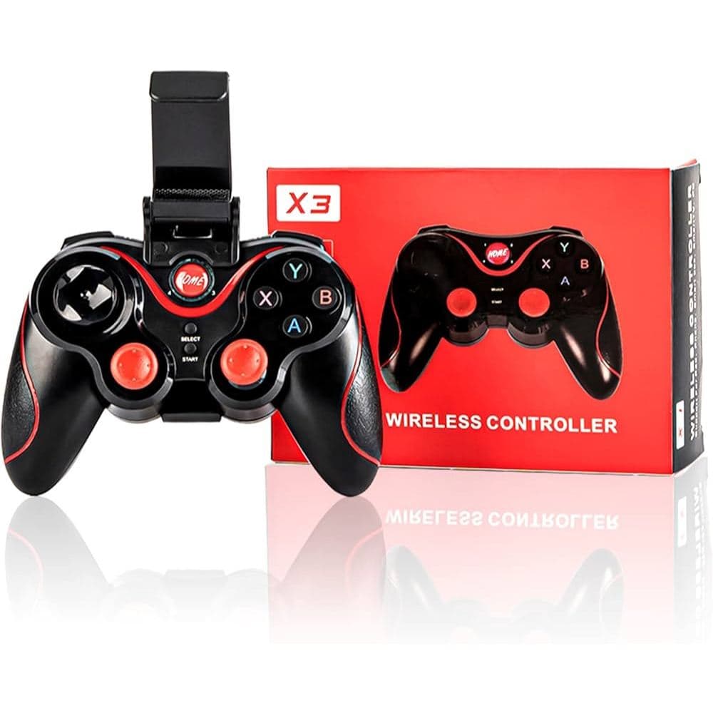 Controle Sem Fio Bluetoot Android Ios X3 Joystick Pc Celular Cor Preto