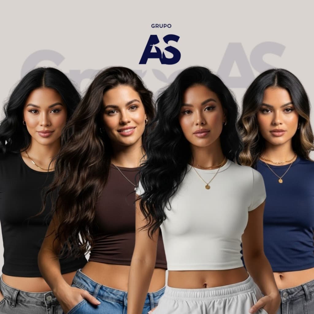 Kit 4 Baby Tee - Básica Lisa Casual Tecido Suplex Moda Feminina Promoção