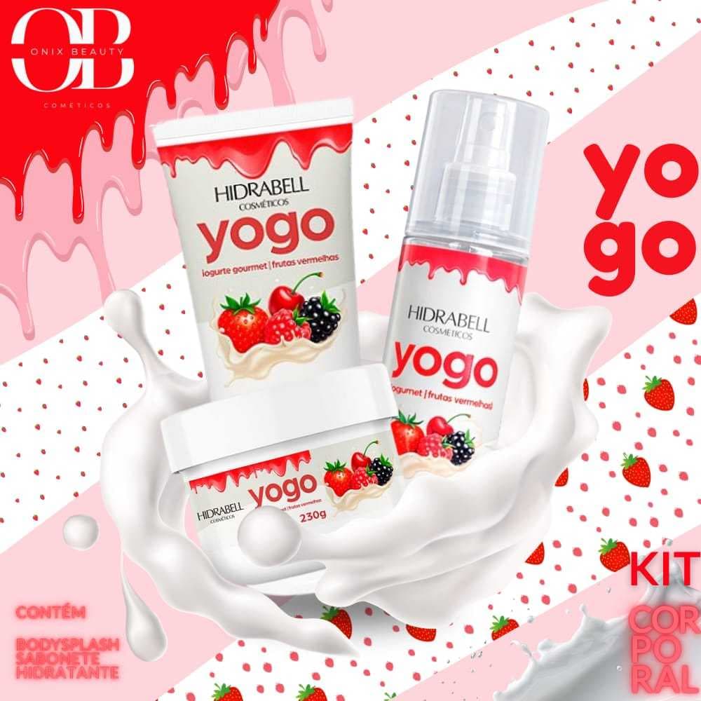 Hidrabell YOGO CORPORAL Body splash hidratante corporal sabonete esfoliante