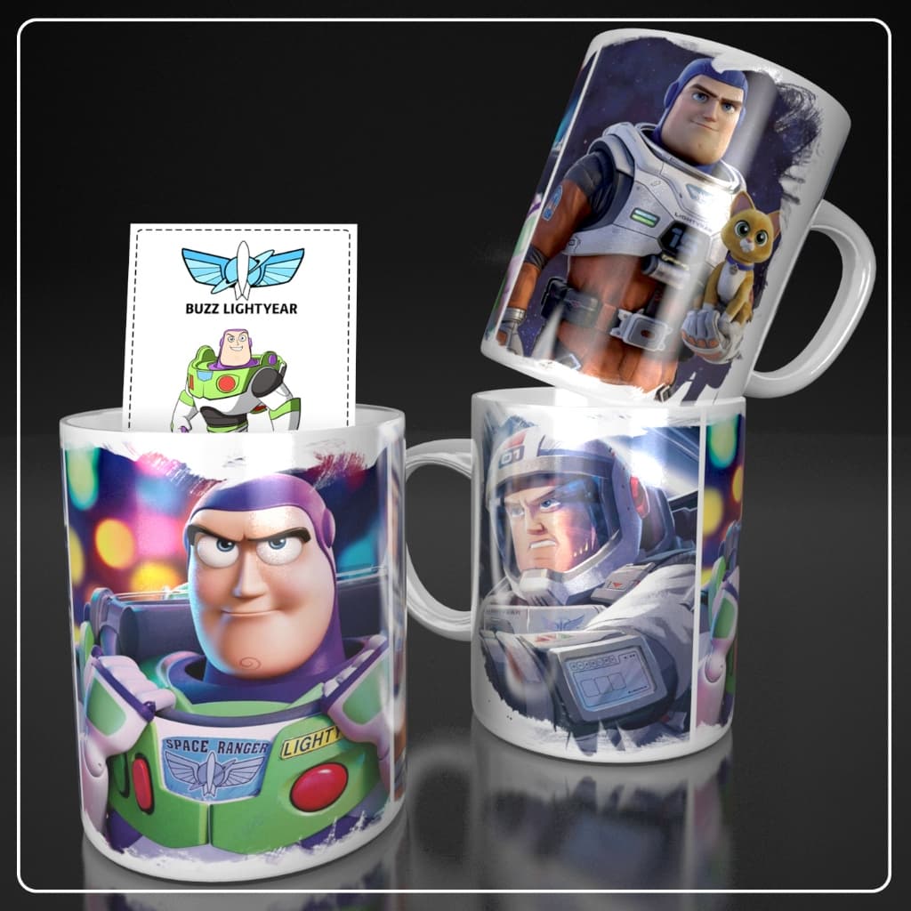 Caneca buzz lightyear presente infantil kids crianças - envio imediato