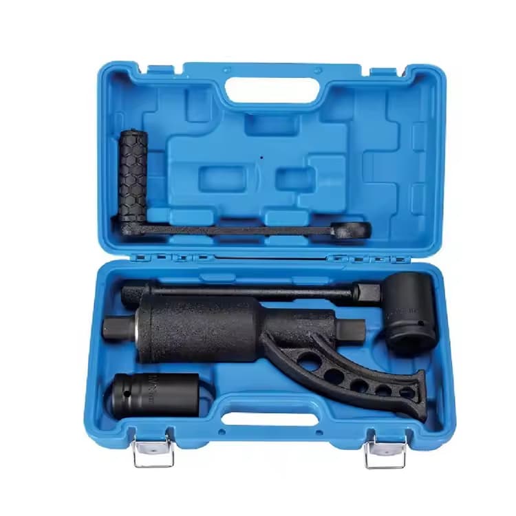 Torqueador Desforcimetro Profissional para Caminhão | Chave de Roda 1:65 7.8kg Preto com Maleta e 2 Soquetes