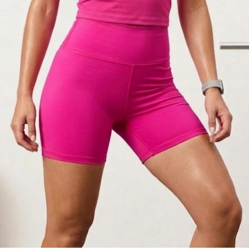 Short Feminino Fitiness Academia Liso Bermudinha Cintura Alta Basico