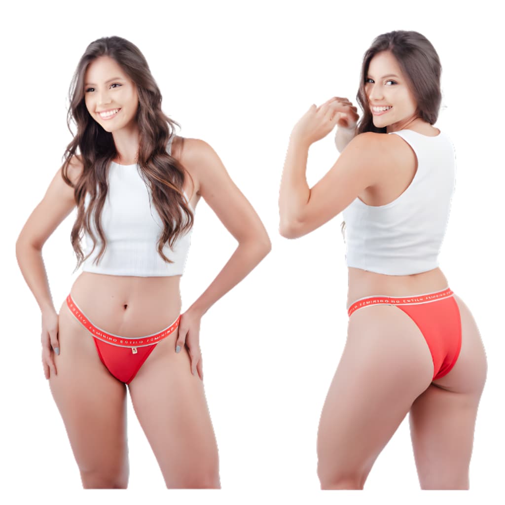 Kit 5 Calcinha Sapeca Feminina Algodão Cotton Lisa Conforto Dia Dia Roupa Íntima Macia Antialérgica