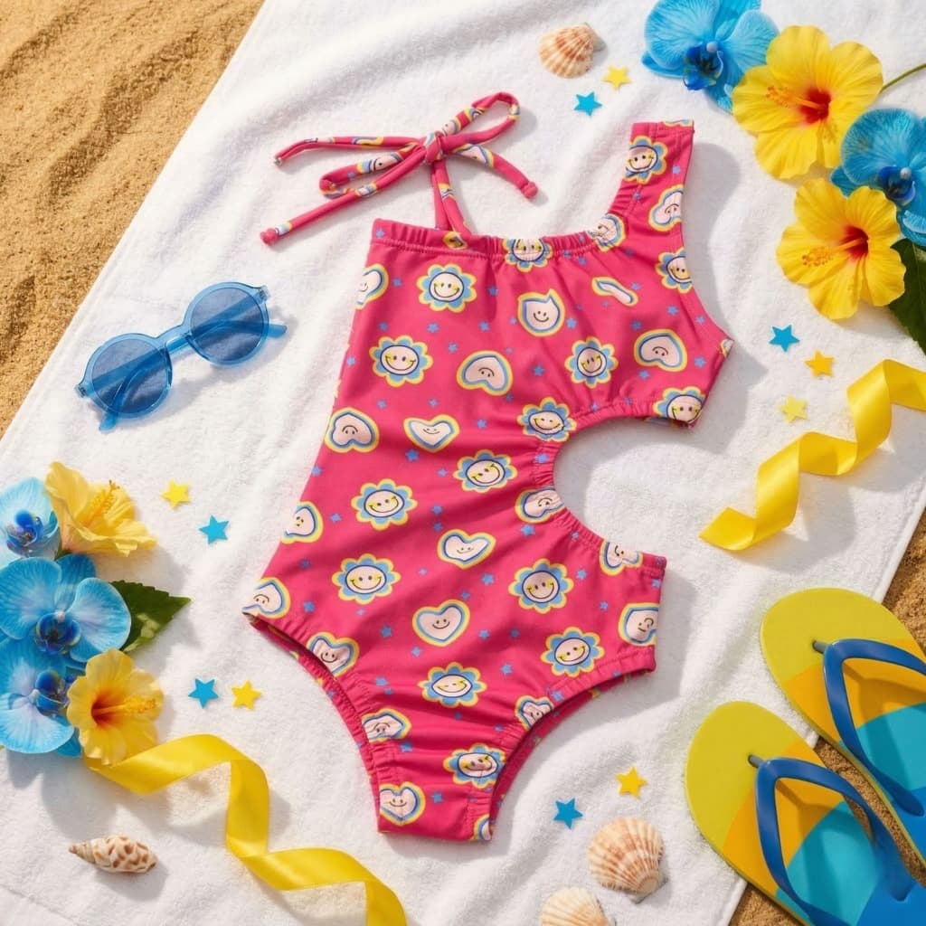 Maiô Infantil Luxo Maio Criança Maio Praia Maio Piscina Maio Natação Verão Moda Praia Maiô Lateral