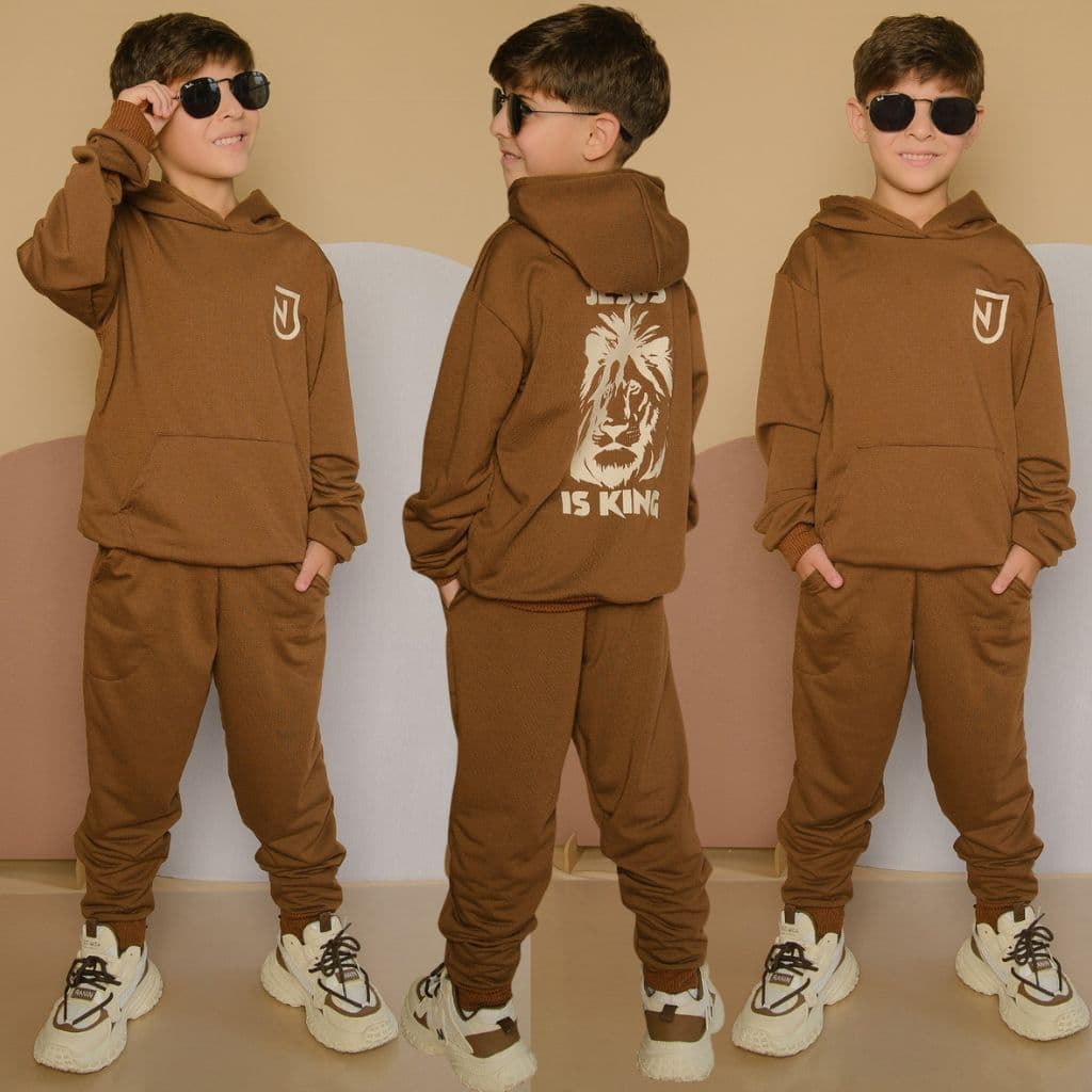 Roupa De Frio Menino Lançamento Kit Duas Peças MOLETINHO Meia Estação Veste Do 2 Ao 12 Anos