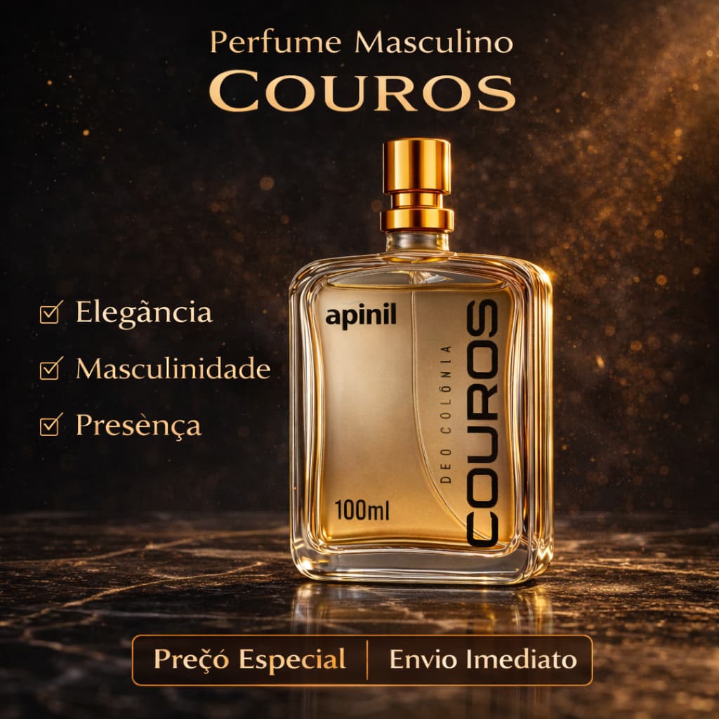 Perfume Apinil Couros Masculino 100ml Intenso e Marcante