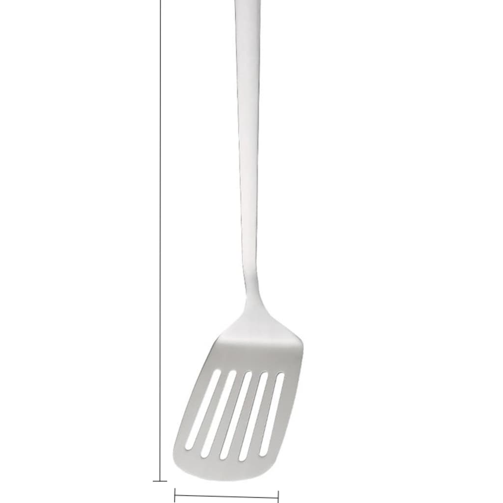 ESPÁTULA VAZADA INOX 35CM PROFISSIONAL COZINHA RESISTENTE DURÁVEL ANTIADERENTE ALTA QUALIDADE