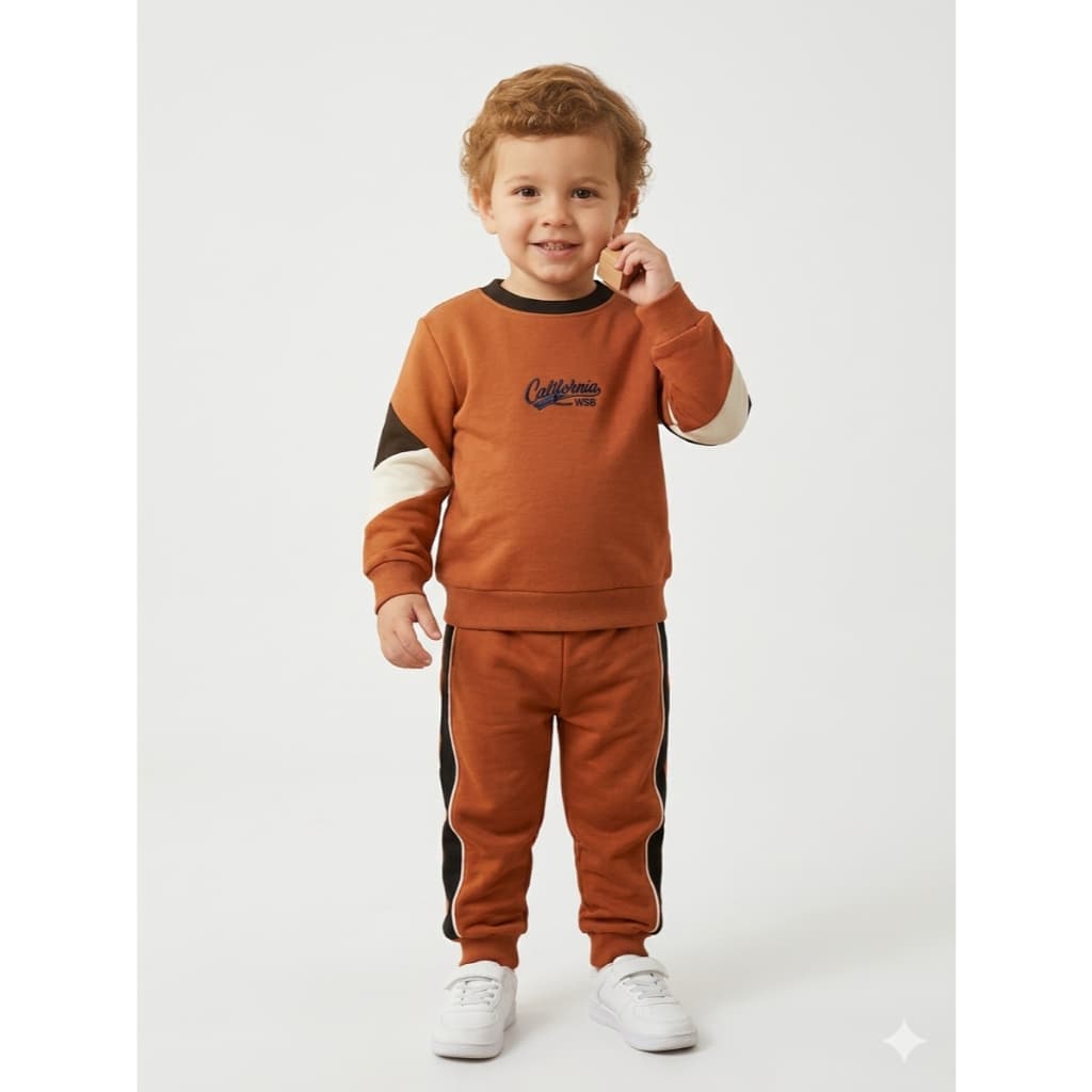 Conjunto Infantil Bebe Masculino Casaco E Calça Inverno