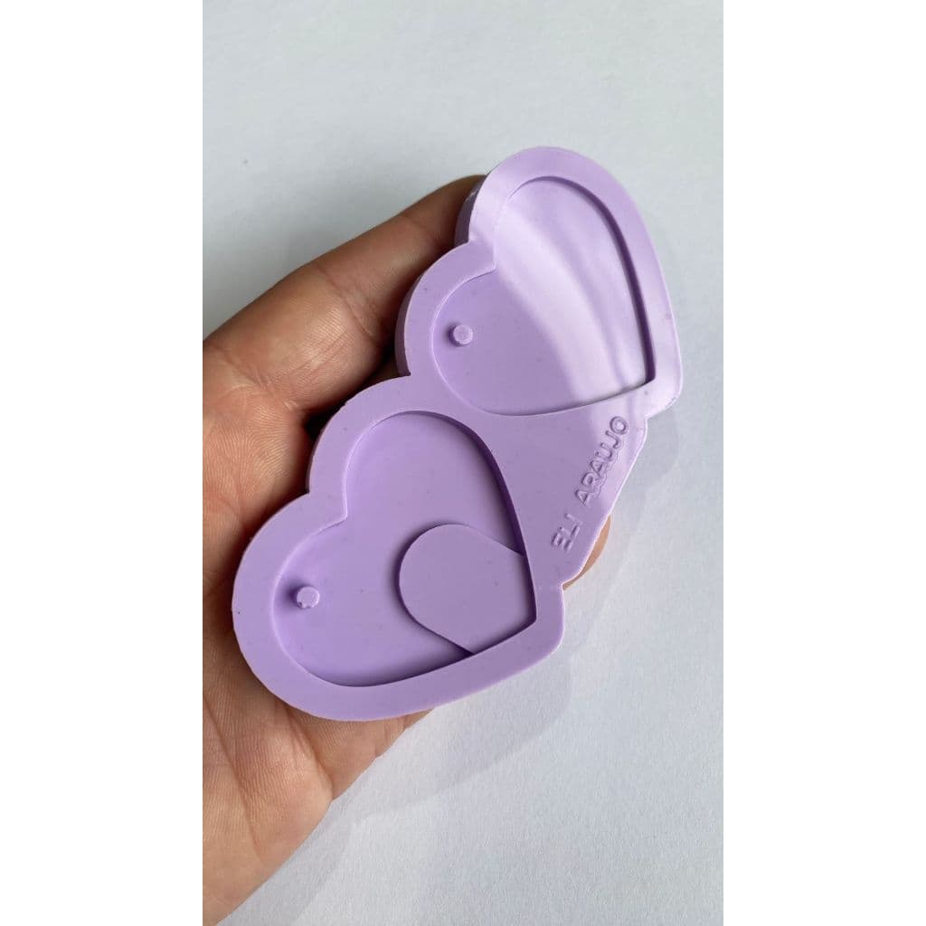 Molde de Silicone abridor de lata  Coração.