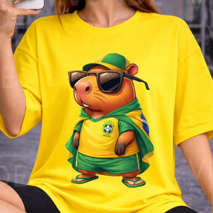 Camiseta Capivara Brasil Premium
