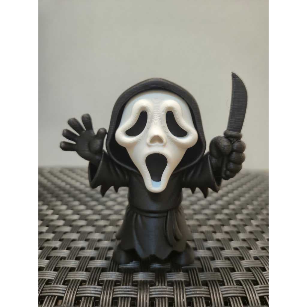 Ghostface Pânico Miniatura Scream Boneco Terror Decoração Geek Colecionável