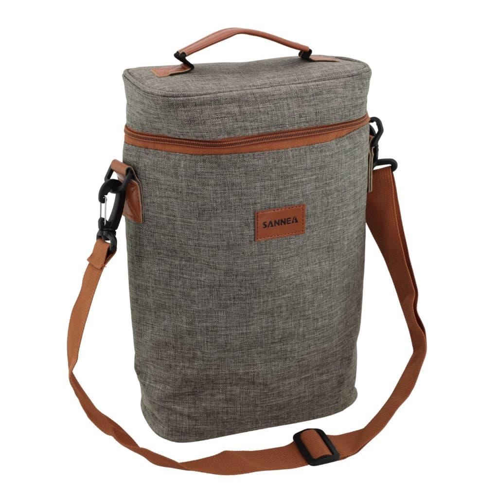 Bolsa Térmica Vinho Wine Bag Sannea 7 Litros para 2 Garrafas Conserva Temperatura Resistente Leve