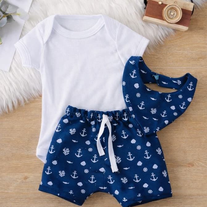 Conjunto Roupa Moda Bebê Menino Roupinha  Modinha infantil Luxo Conjuntinho Masculino Algodão