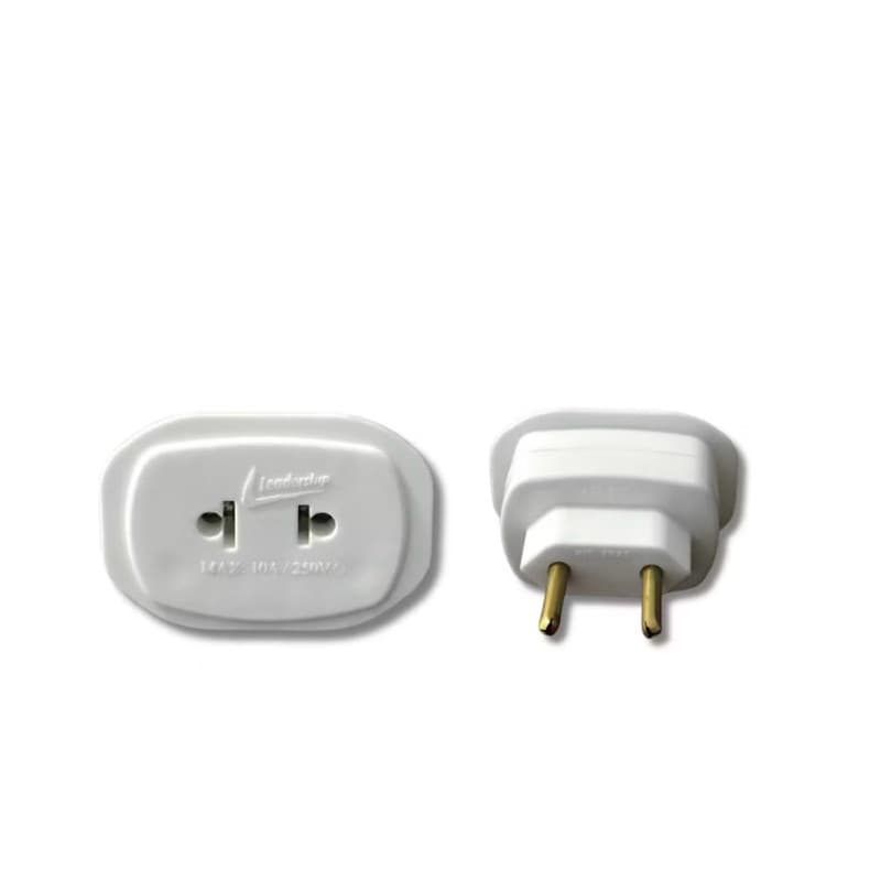 Kit 2 Adaptadores de Tomada Universal 20A - Branco