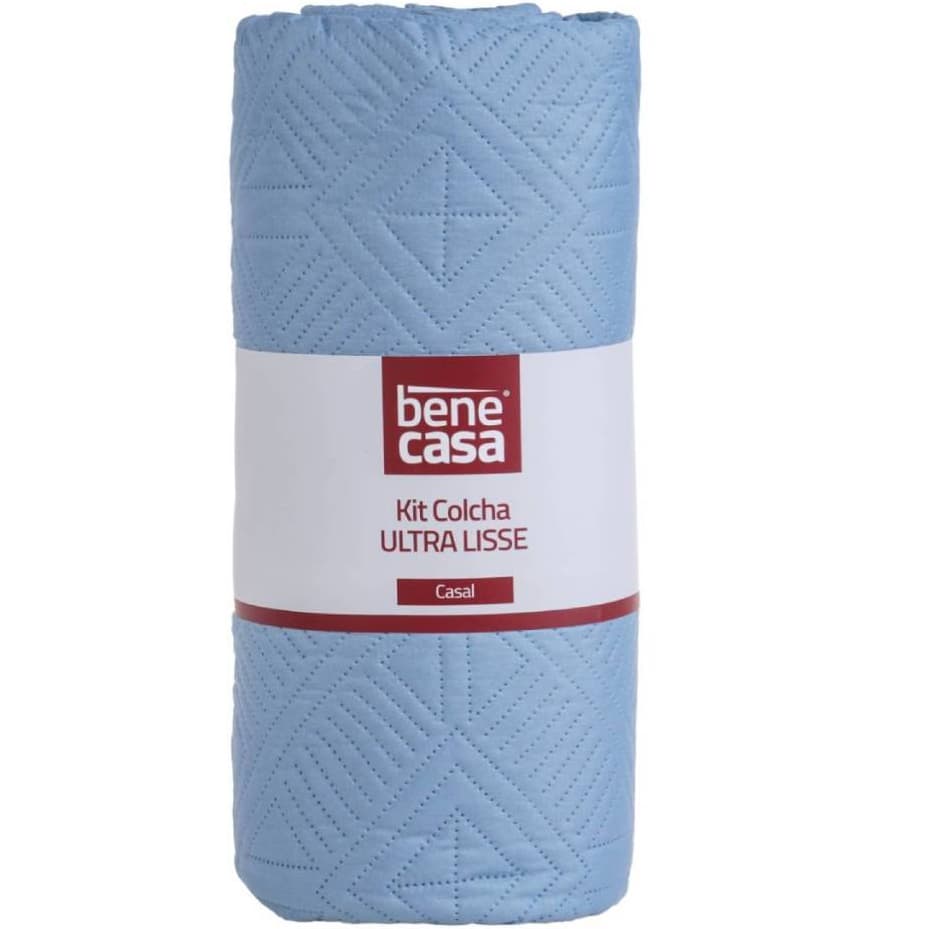 Kit Cobre Leito Casal Rolinho 3 Peças 2,10x2,30m Bene Casa