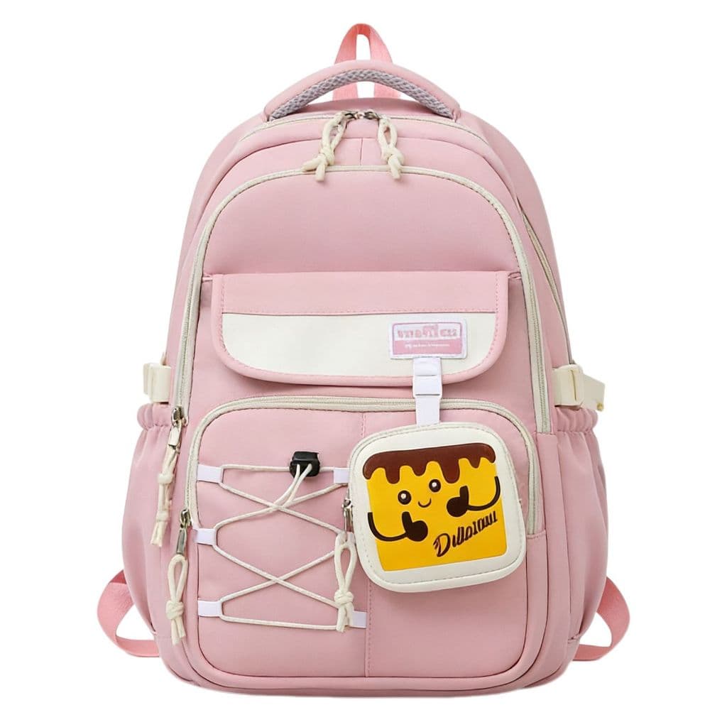 Mochila Escolar Feminina Kawaii Grande 47cm Bolsa Fofa Impermeável Faculdade Viagem