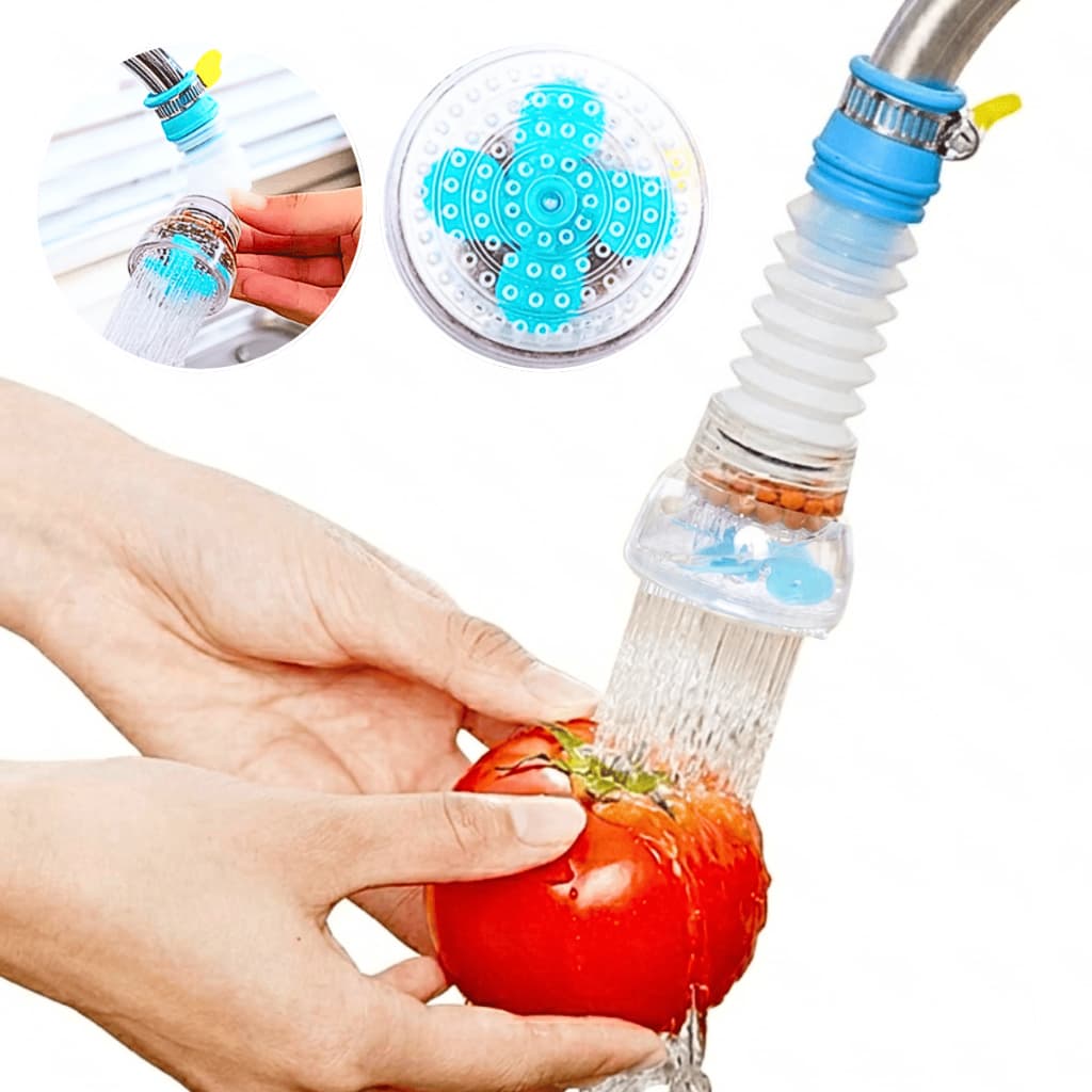 Filtro Extensor Torneira Giratório Purificador Água Adaptador Economia De Água